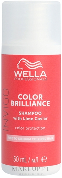 Szampon do włosów normalnych, cienkich i farbowanych - Wella Professionals Invigo Color Brilliance Color Protection Shampoo (miniprodukt) — Zdjęcie 50 ml