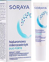Kup Bogaty krem przeciwzmarszczkowy pod oczy i na powieki Hialuronowy mikrozastrzyk - Soraya Duo Forte Anti-Wrinkle Cream