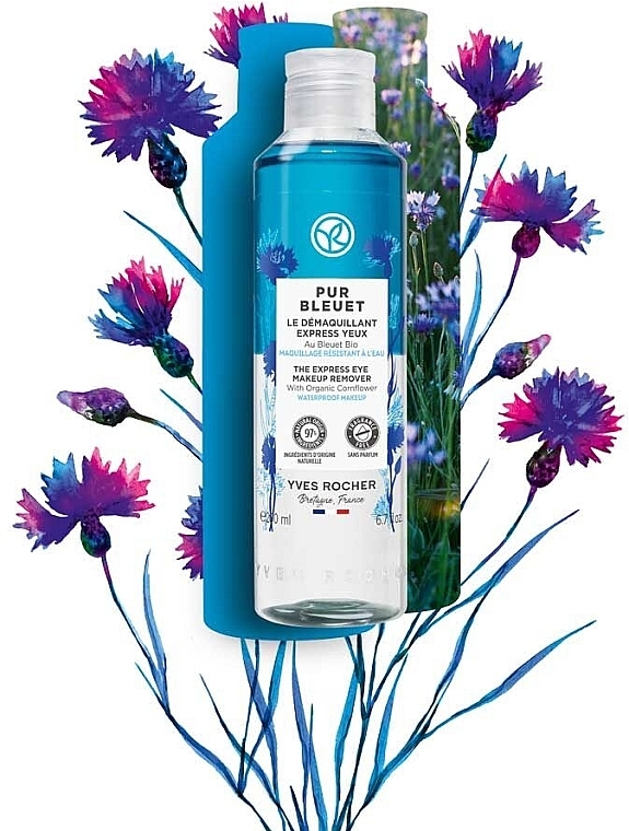 Dwufazowy płyn do demakijażu oczu - Yves Rocher Pur Bleuet The Express Eye Make Up Remover — Zdjęcie N4