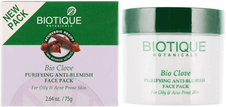 Oczyszczająca maska do twarzy przeciw przebarwieniom Goździk - Biotique Bio Clove Purifying Anti- Blemish Face Pack — Zdjęcie N3