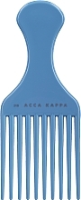 Grzebień do włosów 219, niebieski - Acca Kappa Pettine Afro Basic — Zdjęcie N1
