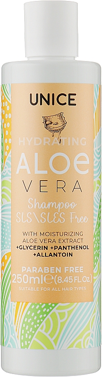 Szampon do włosów Aloe vera - Unice Hydrating Aloe Vera Shampoo — Zdjęcie N1