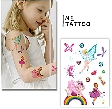 Kup Zestaw dziecięcych tatuaży tymczasowych Wróżka-czarodziejka, z cekinami - Tattooshka