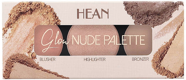 Paleta do konturowania twarzy - Hean Glow Nude Palette SunGlow — Zdjęcie N1