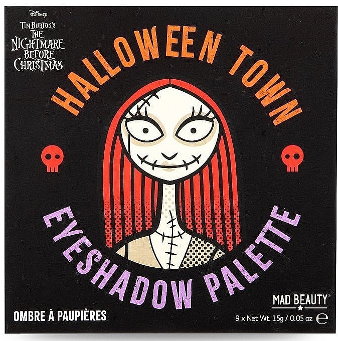 Paleta cieni do powiek - Mad Beauty Disney Nightmare Before Christmas Sally Halloween Town Eyeshadow Palette — Zdjęcie N1