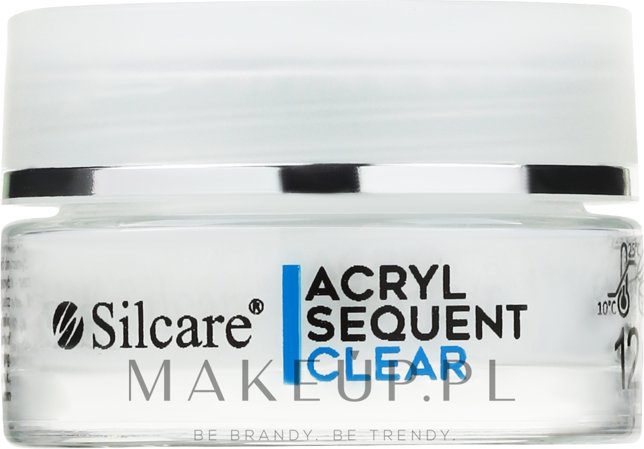 Akryl do stylizacji paznokci - Silcare Sequent Lux Acryl — Zdjęcie Clear