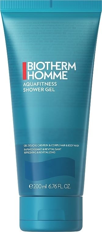 Żel do mycia ciała i włosów dla mężczyzn - Biotherm Homme Aquafitness Shower Gel Body & Hair — Zdjęcie N1