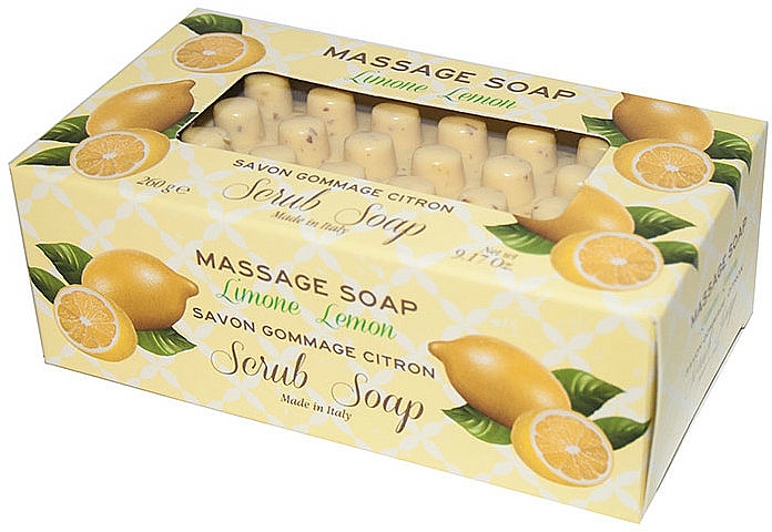 Peelingujące mydło do masażu Cytryna - Antico Saponificio Gori 1919 Massage Scrub Soap Lemon — Zdjęcie N1