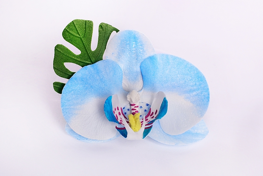 PRZECENA! Gumka do włosów Niebieska orchidea - Katya Snezhkova * — Zdjęcie N1