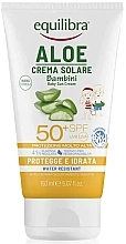 Kup Krem przeciwsłoneczny dla dzieci SPF 50+ - Equilibra Aloe Baby Sun Cream SPF 50+