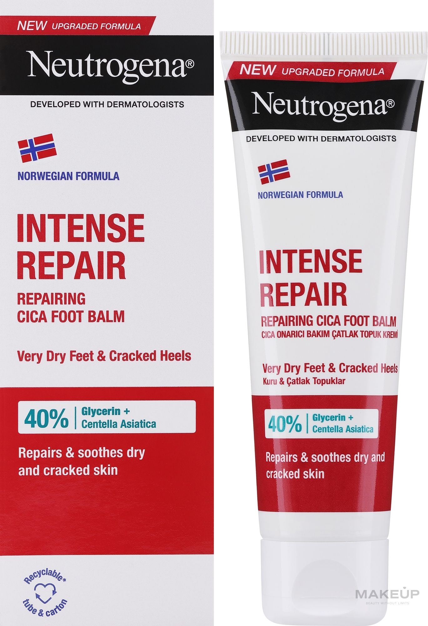 Aktywnie nawilżający krem do stóp - Neutrogena Norwegian Formula Cracked Heel Foot Cream — Zdjęcie 50 ml