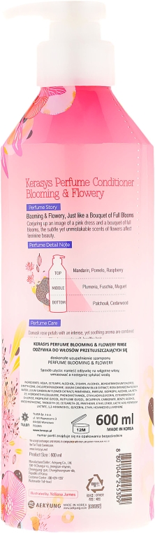 Perfumowana odżywka do włosów - KeraSys Blooming & Flowery Perfumed Rinse — Zdjęcie N2