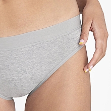 Majtki menstruacyjne, szare - Platanomelon Kiwitas Classic Sporty Menstrual Panties — Zdjęcie N3