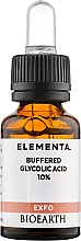 Kup Serum do twarzy z kwasem glikolowym 10% - Bioearth Elementa Exfo Buffered Glycolic Acid 10%