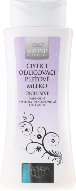 Ekskluzywne mleczko do demakijażu - Bione Cosmetics Exclusive Organic Cleansing Make-Up Removal Facial Lotion With Q10