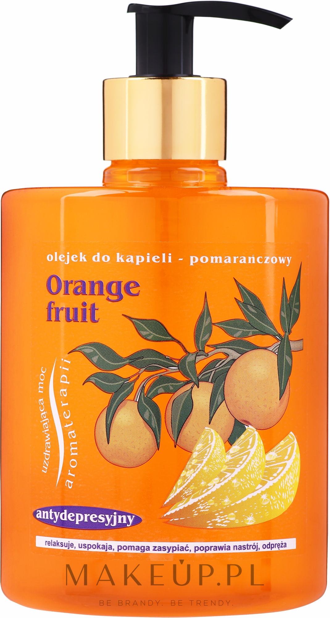 Antydepresyjny olejek do kąpieli Pomarańcza - Jadwiga Aromaterapia — Zdjęcie 500 ml