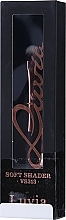 PRZECENA! Pędzel do cieni, VS313, czarny z różowym złotem - Luvia Cosmetics Soft Shader Black Rose Gold * — Zdjęcie N2