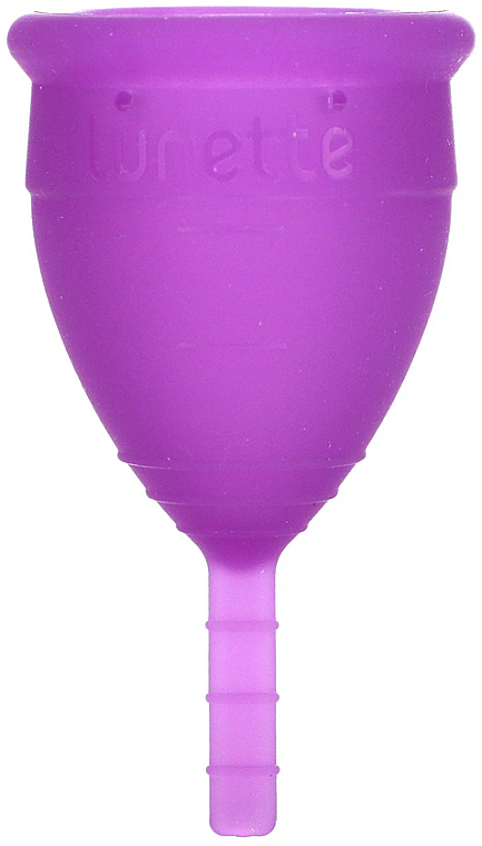 Kubeczek menstruacyjny, model 1, liliowy - Lunette Reusable Menstrual Cup Purple Model 1 — Zdjęcie N2
