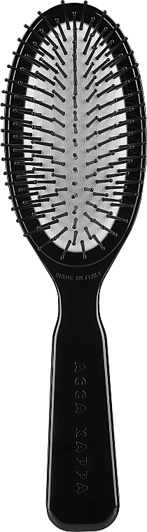 Szczotka do włosów, czarna - Acca Kappa Oval Brush Nude Look — Zdjęcie N2
