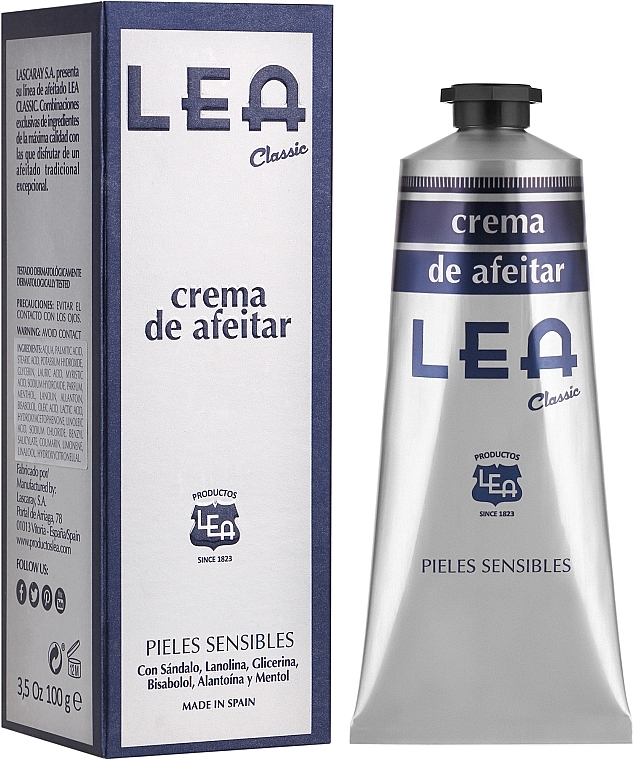Krem do golenia - Lea Classic Sensitive Skin Shaving Cream — Zdjęcie N2