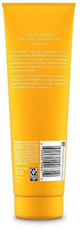 Ultralekka odżywka do włosów i skóry głowy z proteinami pszenicy i wyciągiem z imbiru - Nexxus Scalp Inergy Ultra-Light Conditioner — Zdjęcie N2