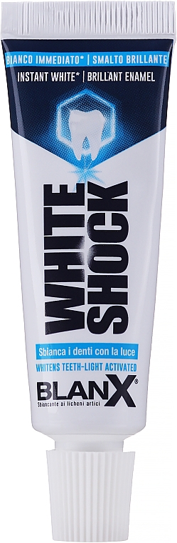 PREZENT! Wybielająca pasta do zębów - Blanx White Shock Brilliant Toothpaste (miniprodukt) — Zdjęcie N1