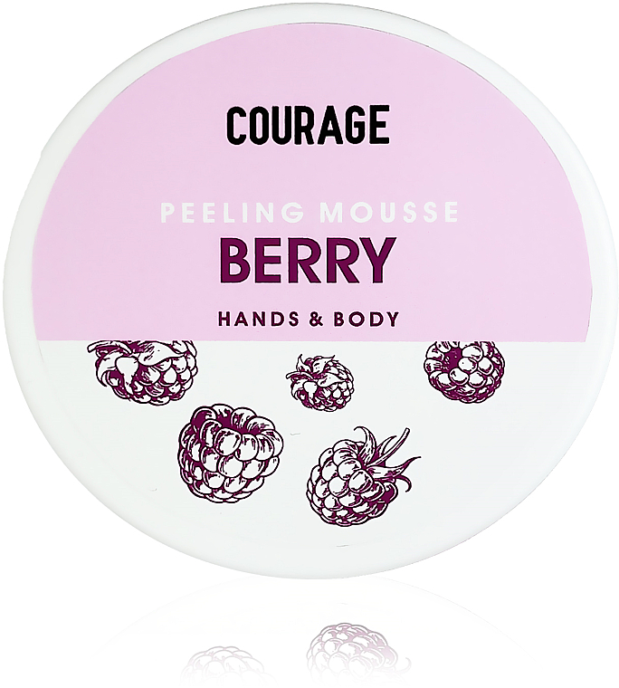Mus peelingujący do rąk i ciała Berry - Courage Hands&Body Berry Peeling Mousse — Zdjęcie N2