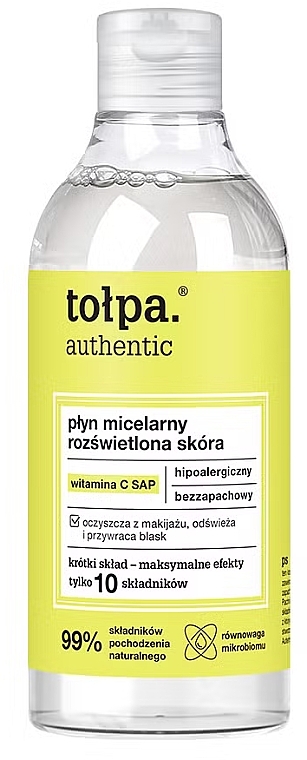 Płyn micelarny Rozświetlona skóra - Tolpa Authentic — Zdjęcie N1