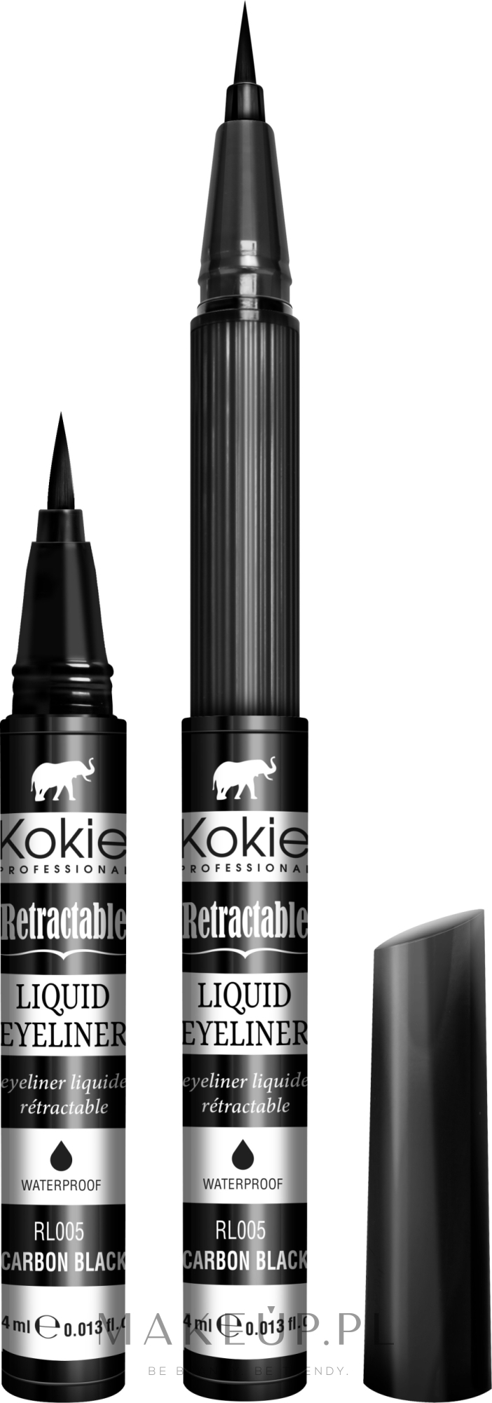 Eyeliner w kredce - Kokie Professional Retractable Liquid Eyeliner — Zdjęcie Black