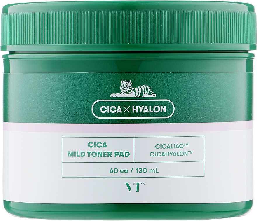 Łagodne płatki złuszczające z ekstraktem Centella - VT Cosmetics Cica Mild Toner Pad — Zdjęcie N1