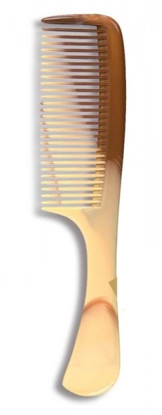 Grzebień do włosów 20,5 cm Brązowo-beżowy - Donegal Hair Comb — Zdjęcie N1