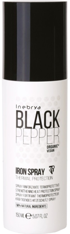 Termoochronny spray do włosów z czarnym pieprzem - Inebrya Balck Pepper Iron Spray