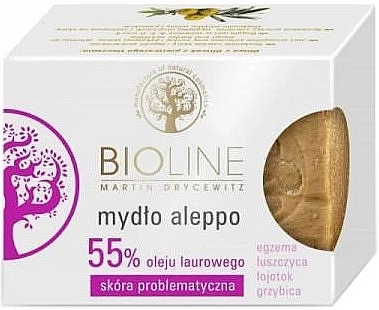 Mydło Aleppo z olejem laurowym 55% - Bioline Aleppo Soap — Zdjęcie N1