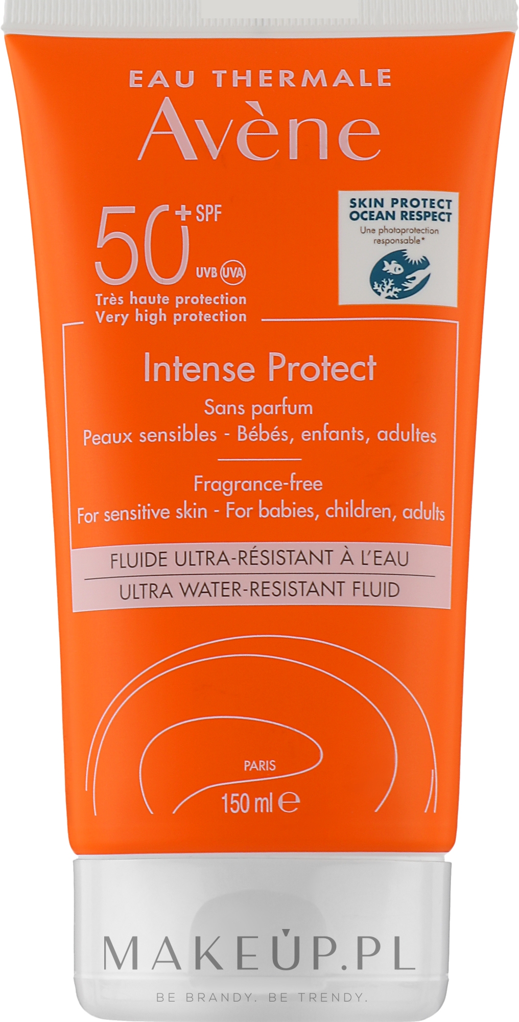 Fluid nawilżająco-ochronny SPF 50+ - Avene Sun Intense Protect SPF 50+ — Zdjęcie 150 ml
