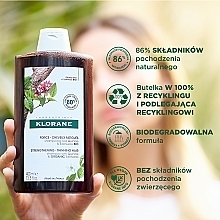 Wzmacniający szampon do włosów cienkich i skłonnych do wypadania - Klorane Force Tired Hair & Hair Loss Shampoo with Organic Quinine and Edelweiss  — Zdjęcie N3