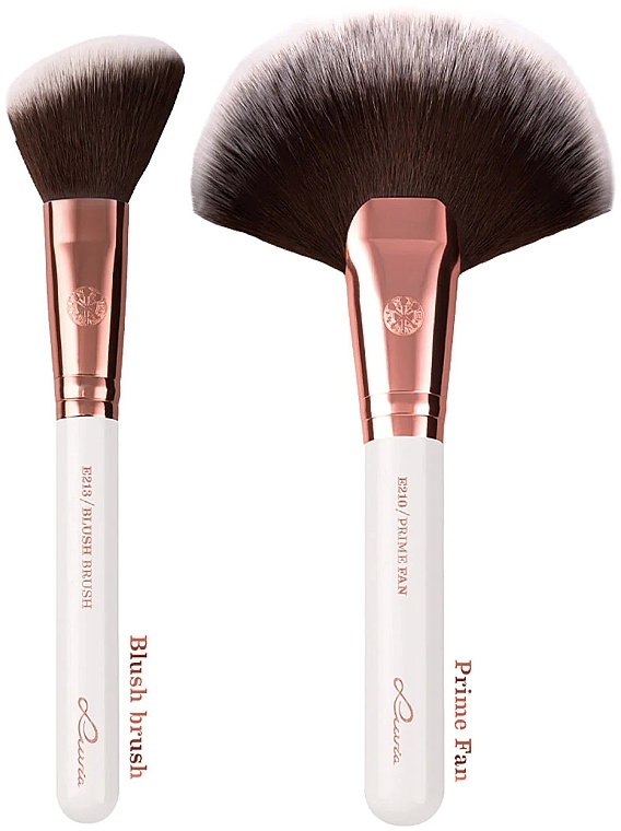 Zestaw pędzli do makijażu, 14 szt. - Luvia Cosmetics Feather White Essential Brushes Set — Zdjęcie N4