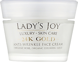 Przeciwzmarszczkowy krem do twarzy - Bulgarian Rose Lady’s Joy Luxury 24K Gold Anti-Wrinkle Cream — Zdjęcie N1