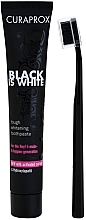 Kup PRZECENA! Zestaw - Curaprox Black Is White (toothpaste/90 ml + toothbrush/1 pcs) *