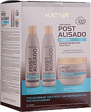 Kup PRZECENA! Zestaw - Kativa Straightening Post Treatment Keratin (shm 250 ml + cond 250 ml + mask 250 ml) *