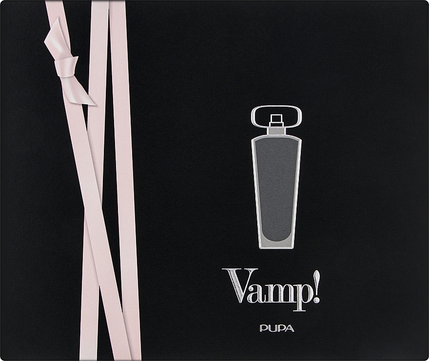 Pupa Vamp Black - Zestaw (edp/100ml+tusz do rzęs/9 ml + kredka do oczu/0,35 g) — Zdjęcie N1