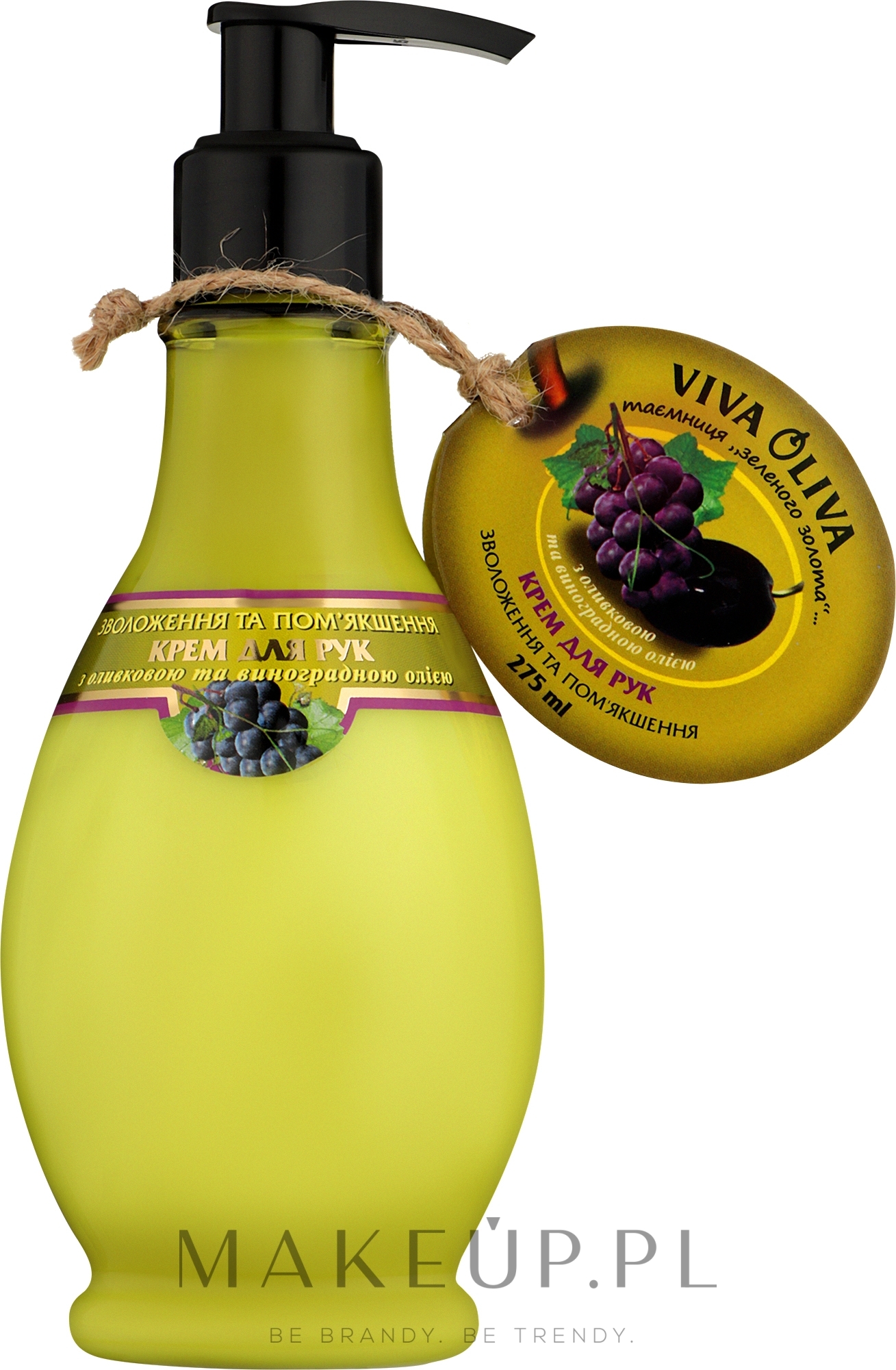 Odmładzający krem do rąk i paznokci Oliwa z oliwek i olej z pestek winogron - Smaczne Sekrety — Zdjęcie 275 ml