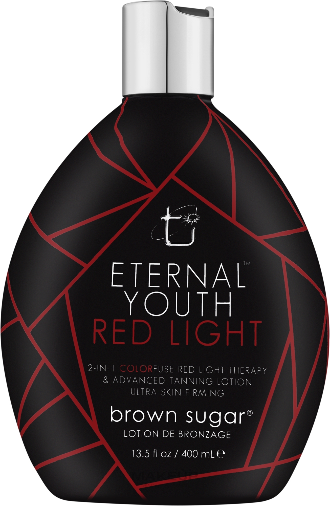 Mleczko do opalania o działaniu odmładzającym, z transparentnymi bronzerami - Brown Sugar Eternal Youth Red Light Tanning Lotion — Zdjęcie 400 ml
