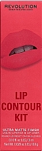 Kup Zestaw do makijażu ust - Makeup Revolution Lip Contour Kit Soulful Pink (lipstick/3ml + l/pencil/0.8g)