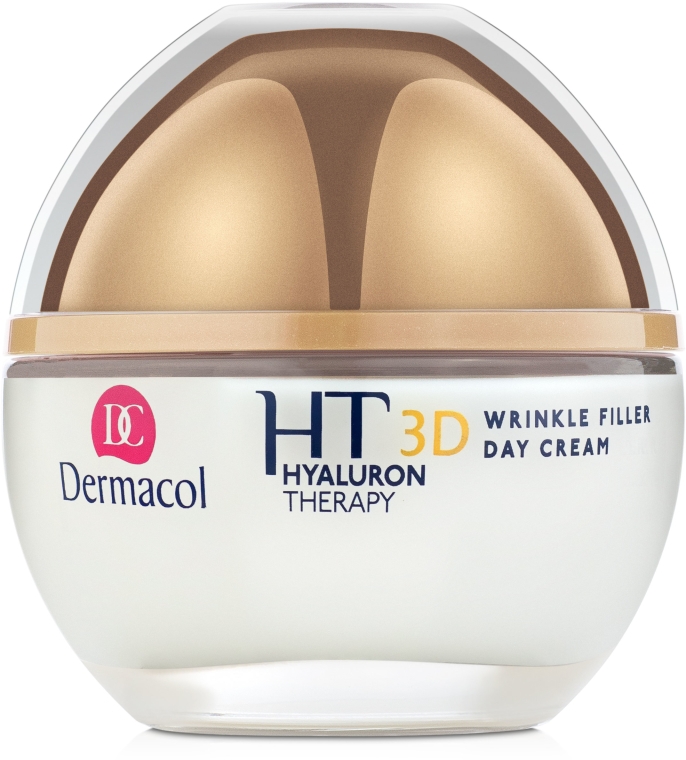 Krem z czystym kwasem hialuronowym do twarzy na dzień - Dermacol Hyaluron Therapy 3D Wrinkle Day Filler Cream — Zdjęcie N2