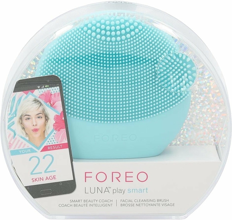 Głowica szczoteczki oczyszczającej i masażer twarzy - Foreo Luna Play Smart Facial Cleansing Brush Mint — Zdjęcie N1
