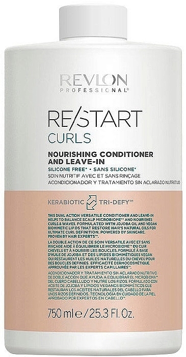 Odżywka bez spłukiwania do włosów kręconych - Revlon Professional ReStart Curls Nourishing Conditioner And Leav-In — Zdjęcie N2