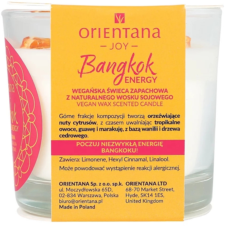 Świeca zapachowa - Orientana Bangkok Energy — Zdjęcie N3