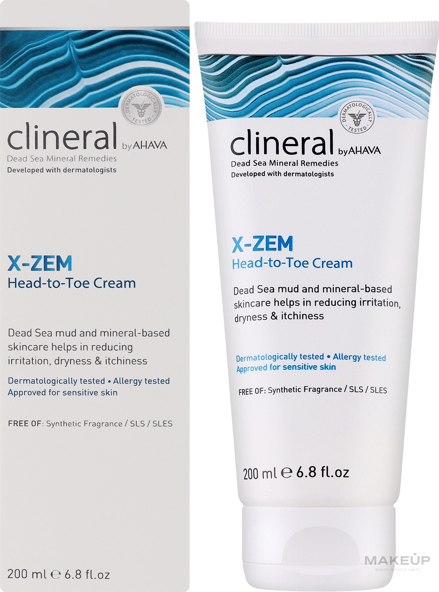 Krem do ciała z masłem shea - Ahava Clineral X-Zem Head-to-Toe Cream — Zdjęcie 200 ml