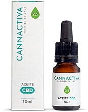 PRZECENA! Czysty olej CBD 2,5% pełnego spektrum - Cannactiva Purified CBD Oil 2,5% Full Spectrum * — Zdjęcie N2