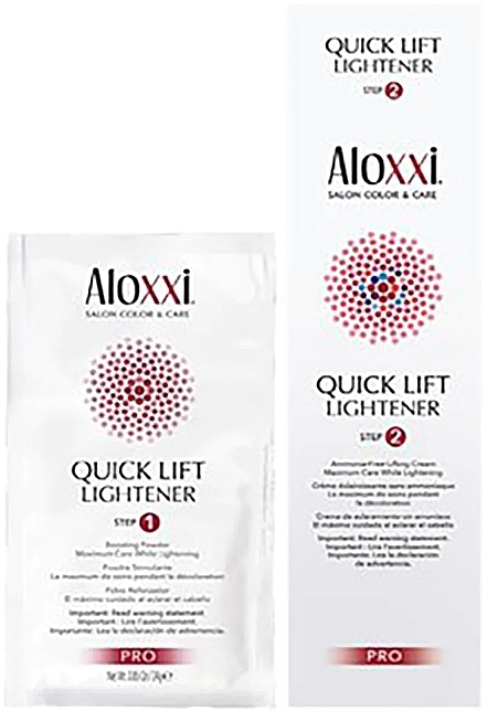 Dwustopniowy system rozjaśniający - Aloxxi Quick Lift Lightener Kit — Zdjęcie N1